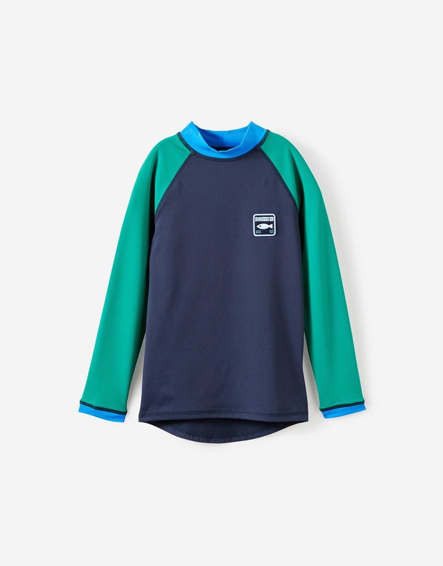 Cotton On Kids - Flynn Long Sleeve Raglan Rash Vest