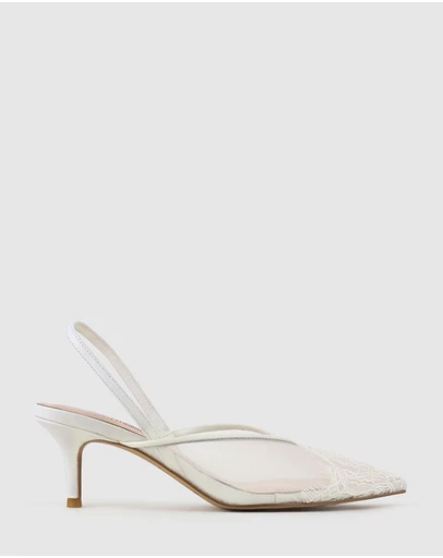 Edward Meller - DESTINE60 Lace Front Mesh Slingback