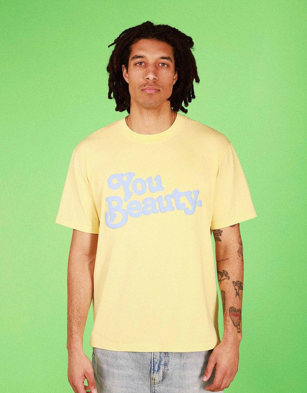 Skwosh - You Beauty Slang Tee In Lemon