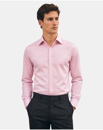 Henry Bucks - HENRY SARTORIAL Bamboo Easy Care Shirt PINK