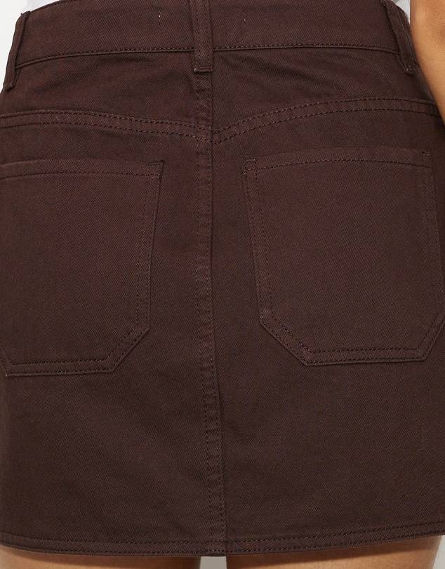 Dazie - Summer Muse Denim Wrap Mini Skirt