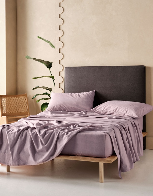 Linen House - Flannelette Plain-Dyed Sheet Set