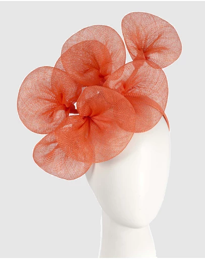 Max Alexander - Large Lilly Orange Flower Fascinator