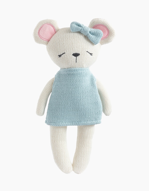 Living Textiles - Knitted Animal Toy- Molly the Mouse