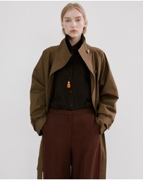 M.N.G - High-Waisted Lyocell Trousers