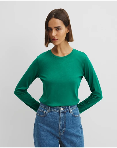 Country Road - Australian Good Earth Cotton Textured Slub T-shirt