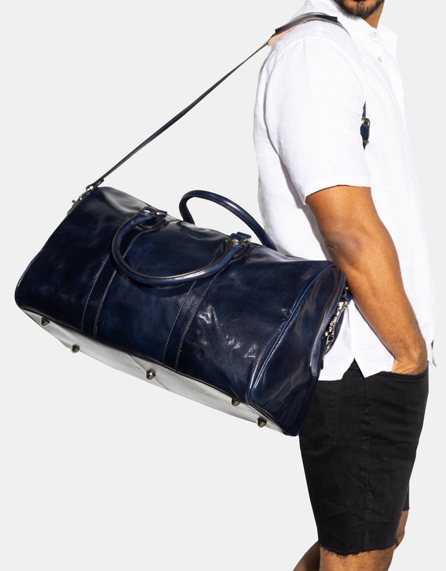 Republic of Florence - The Beltrami Blue Weekender Bag