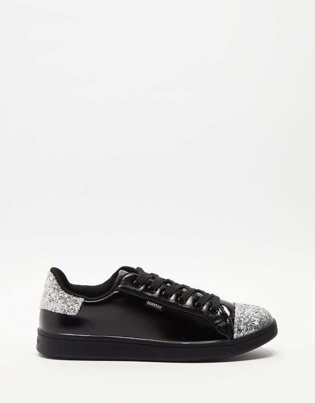 Holster - Stardust Glitter Sneakers - Black Silver - Women's
