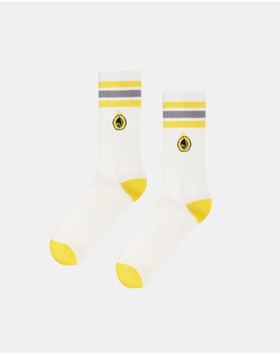 Hard Rated - Lemon Crew Socks