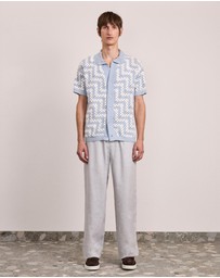 Frescobol Carioca - Pinto Cotton Crochet SS Cardigan