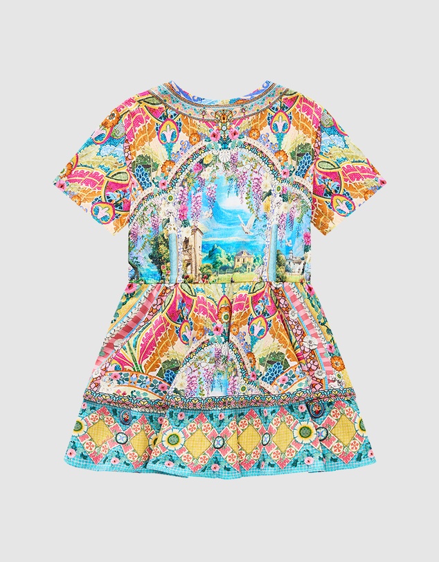 Camilla - Tee Mini Dress With Layered Skirt - Kids-Teens