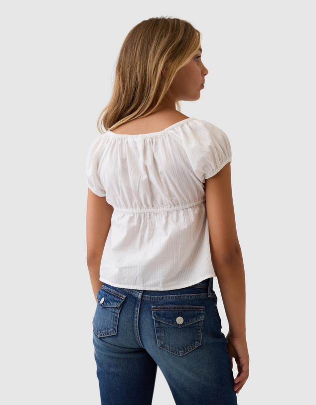 GAP - SS Scoop Bow Top - Teens