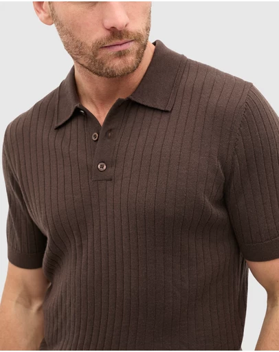 Seed Heritage - Short Sleeve Merino Knit Polo