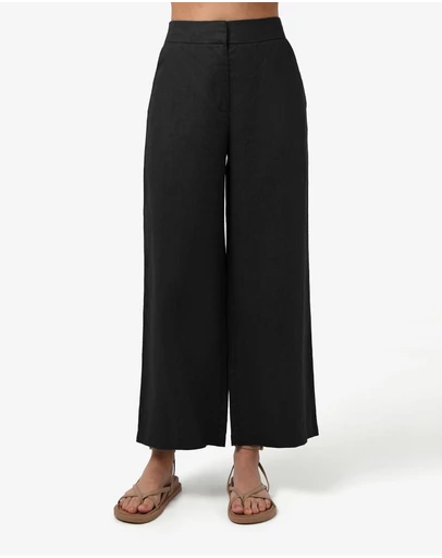 Forcast - Ami Linen Elastic Back Pants