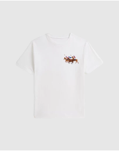 Polo Ralph Lauren - Triple-Pony Cotton Jersey Tee - Teens