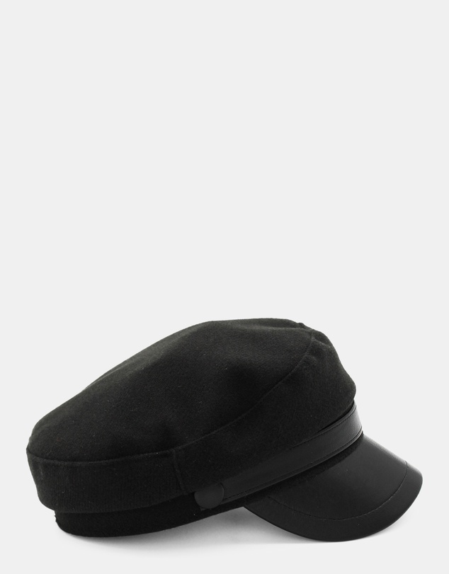 Morgan & Taylor - Keira Paper Boy Cap in Black