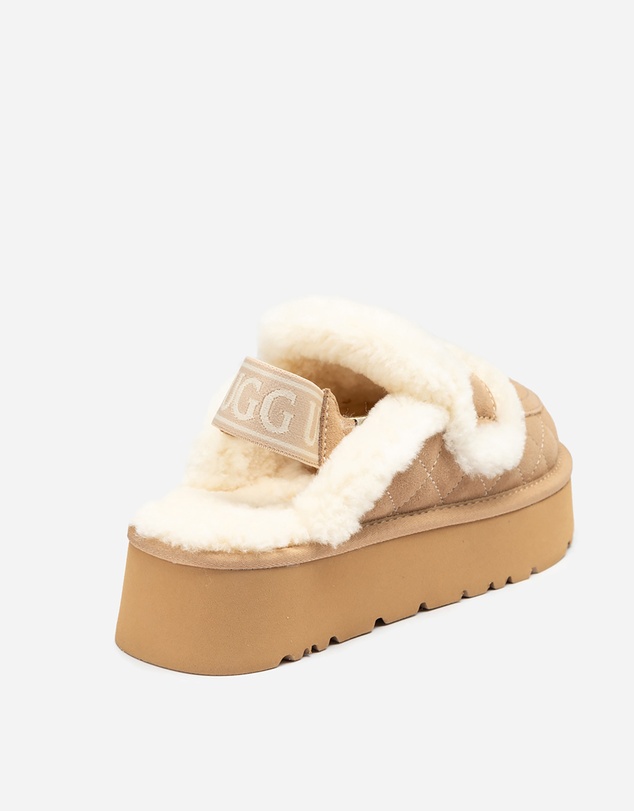 Ozwear Connection Uggs - Ugg Violet Matelassé Shearling Platform Slipper (Detachable Feature)