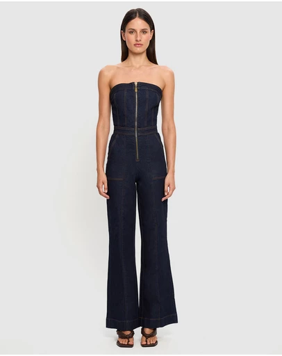 KIVARI - Dani Denim Jumpsuit
