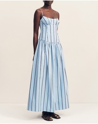 Shona Joy - Saxon Panelled Bustier Maxi Dress