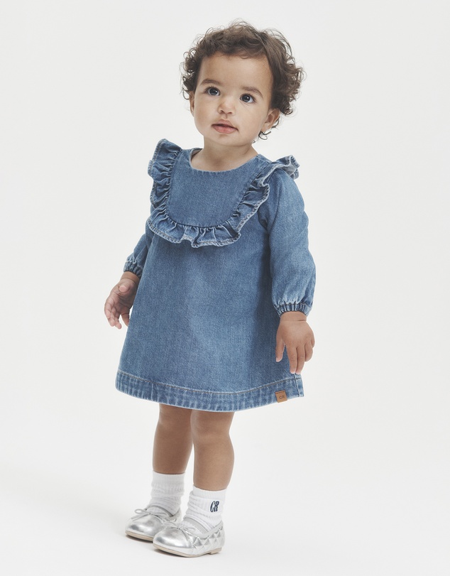 Country Road - Denim Frill Dress