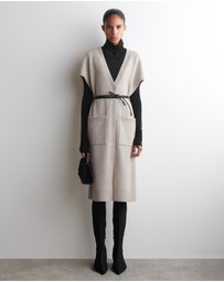 COS - Rounded Wool Longline Cardigan
