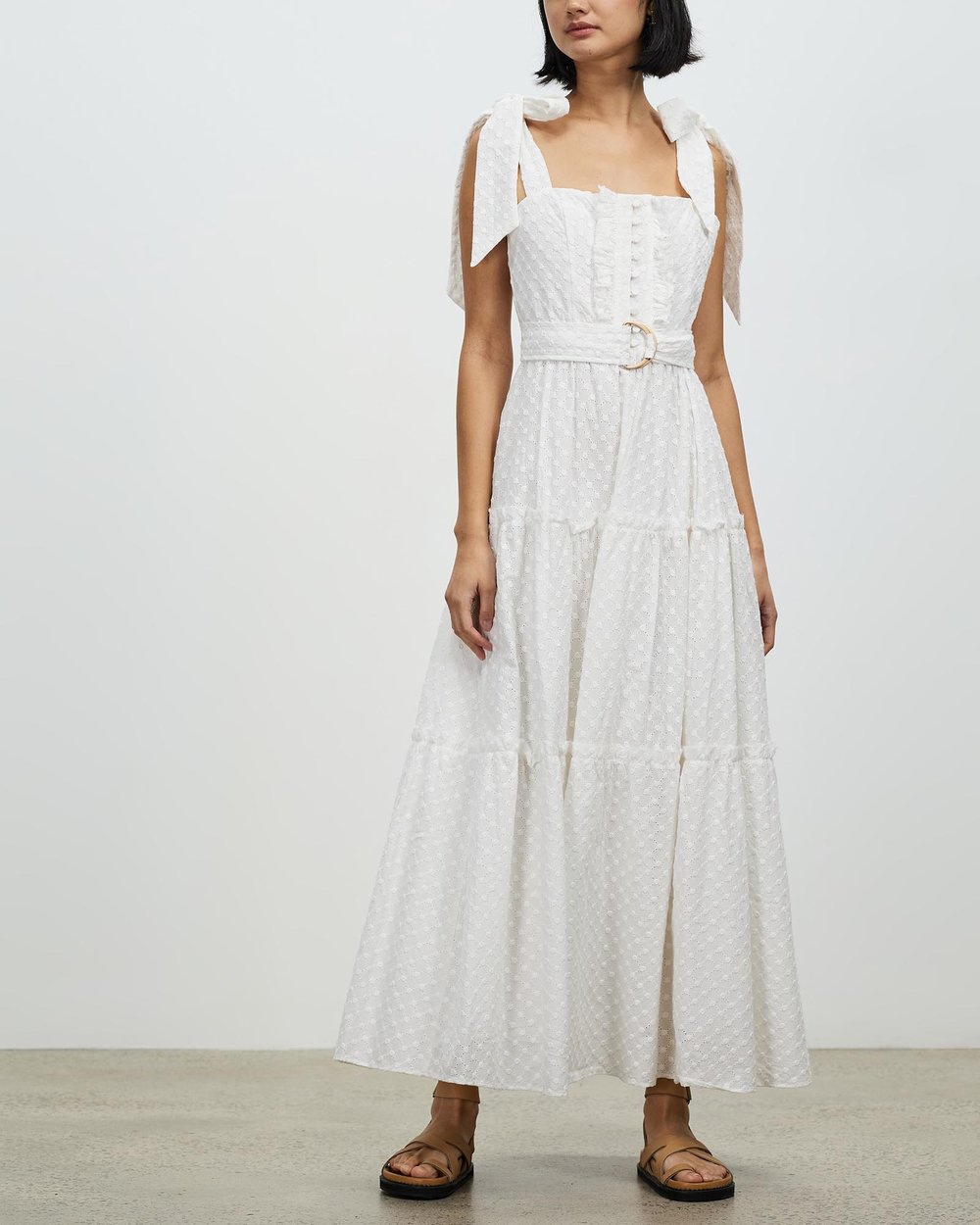 chinese dress ladies Lyon Lace Dress in White Lace – RESA