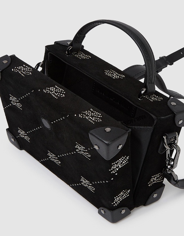 Karl Lagerfeld - K/Autograph Padlock Rhinestone Trunk Bag