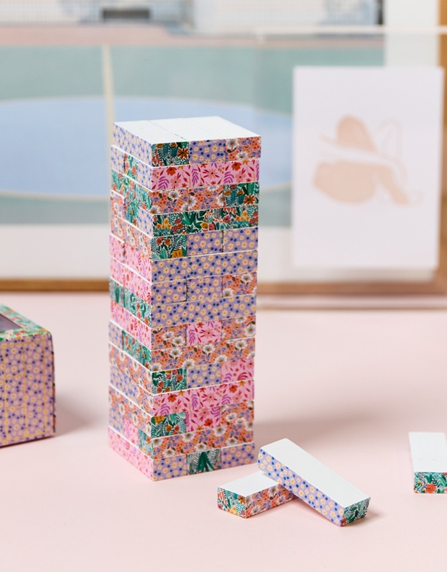 Journey Of Something - Floral Tumbling Tower
