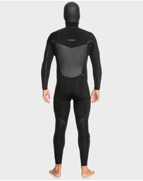 Quiksilver - Mens 5/4/3Mm Marathon Sessions Hooded Chest Zip Wetsuit