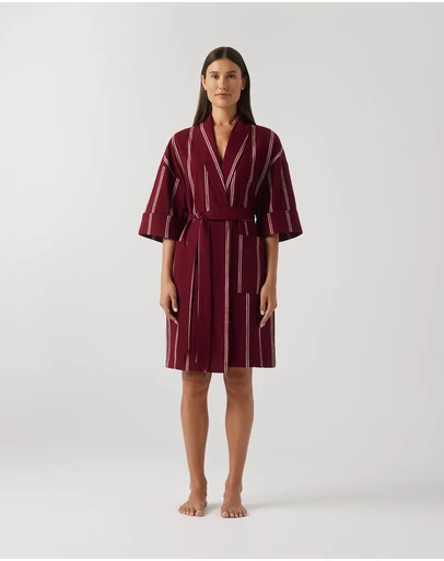 Hommey - Striped Ramie Robe