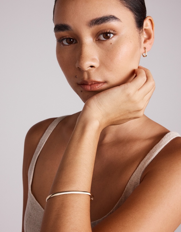 Michael Hill - Huggie Paperclip Earrings in 10kt Yellow Gold