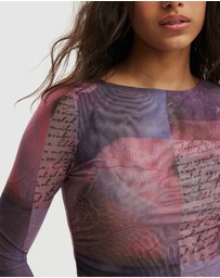 Cotton On - Ashley Mesh LS Top