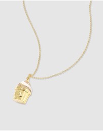 Wanderlust + Co - Cafe W+Co Sundae Cup Gold Necklace