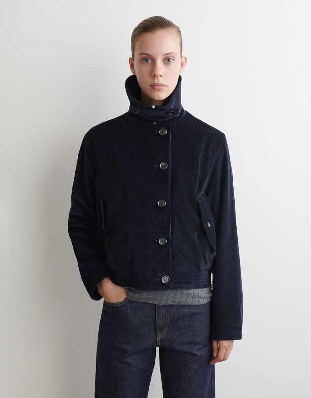 COS - Corduroy Funnel-Neck Jacket