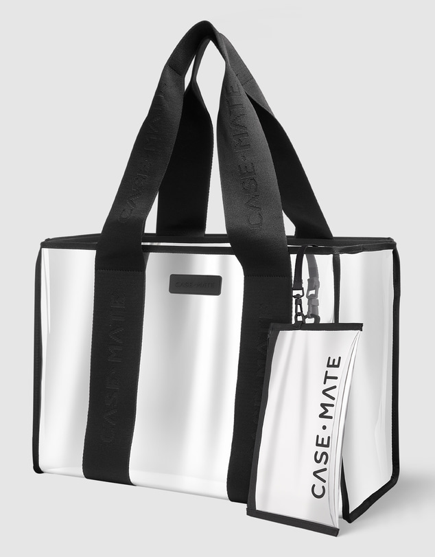 Case-Mate - Case-Mate Silver Chrome Tote w/ Phone Pouch