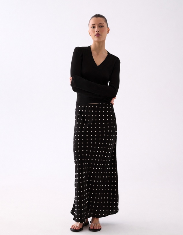 Style Addict - Margaux Deep V Henley Top