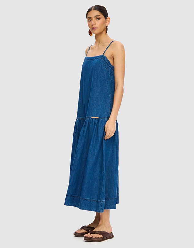 KIVARI - Vaila Denim Midi Dress