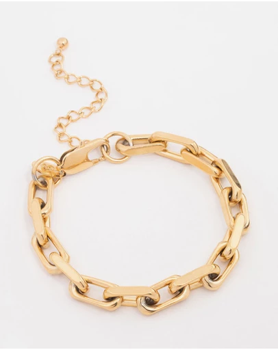 Lovisa - Waterproof Gold Plated Stainless Steel Link Chain Bracelet