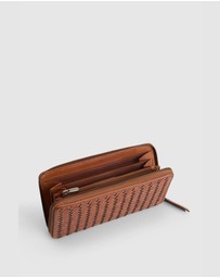Evity - Lina Leather Weave Large Wallet