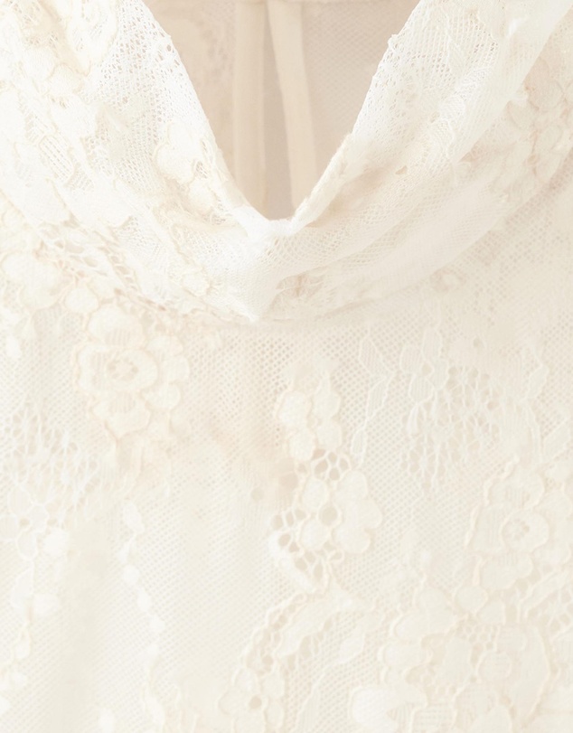 M.N.G - Ruffled Embroidered Blouse