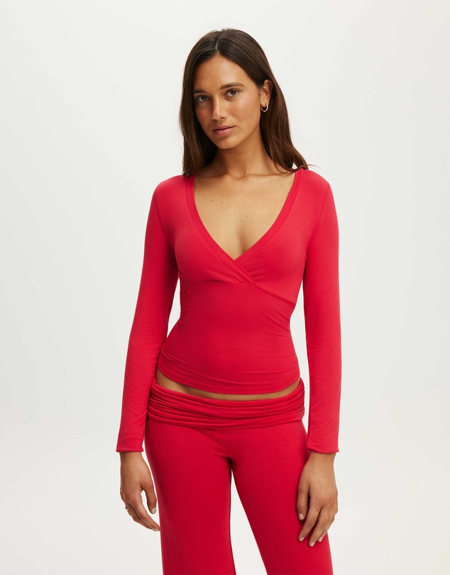 Cotton On Body - Airy Soft Crossover Long Sleeve