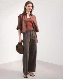 M.N.G - Wide-Leg Jeans With Drawstring