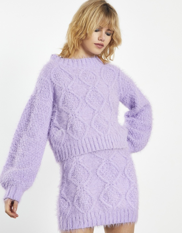Glamorous - Front Cable Knit Cropped Jumper
