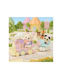 Sylvanian Families - Amusement Park Ride Set -Plane & Train