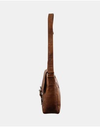 Pierre Cardin - Pierre Cardin Rustic Leather Computer Bag