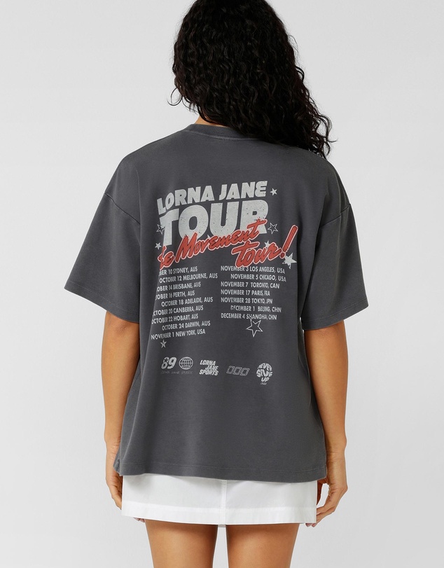 Lorna Jane - World Tour Washed Boyfriend T-Shirt