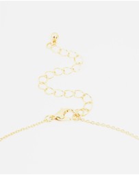 Lovisa - Gold Plated Pave Set Cubic Zirconia Bow Necklace