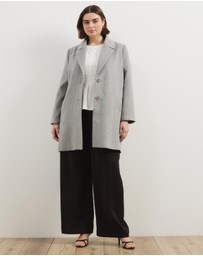 Atmos&Here Curvy - Romy Wool Blend Coat