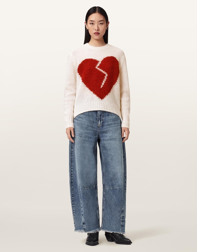 AllSaints - Luvheart Wool-Alpaca Blend Crew