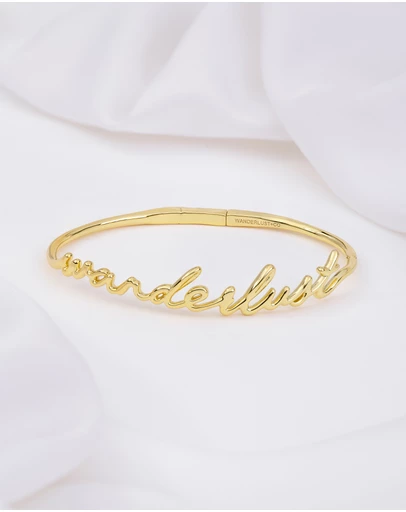 Wanderlust + Co - Wanderlust Gold Bangle